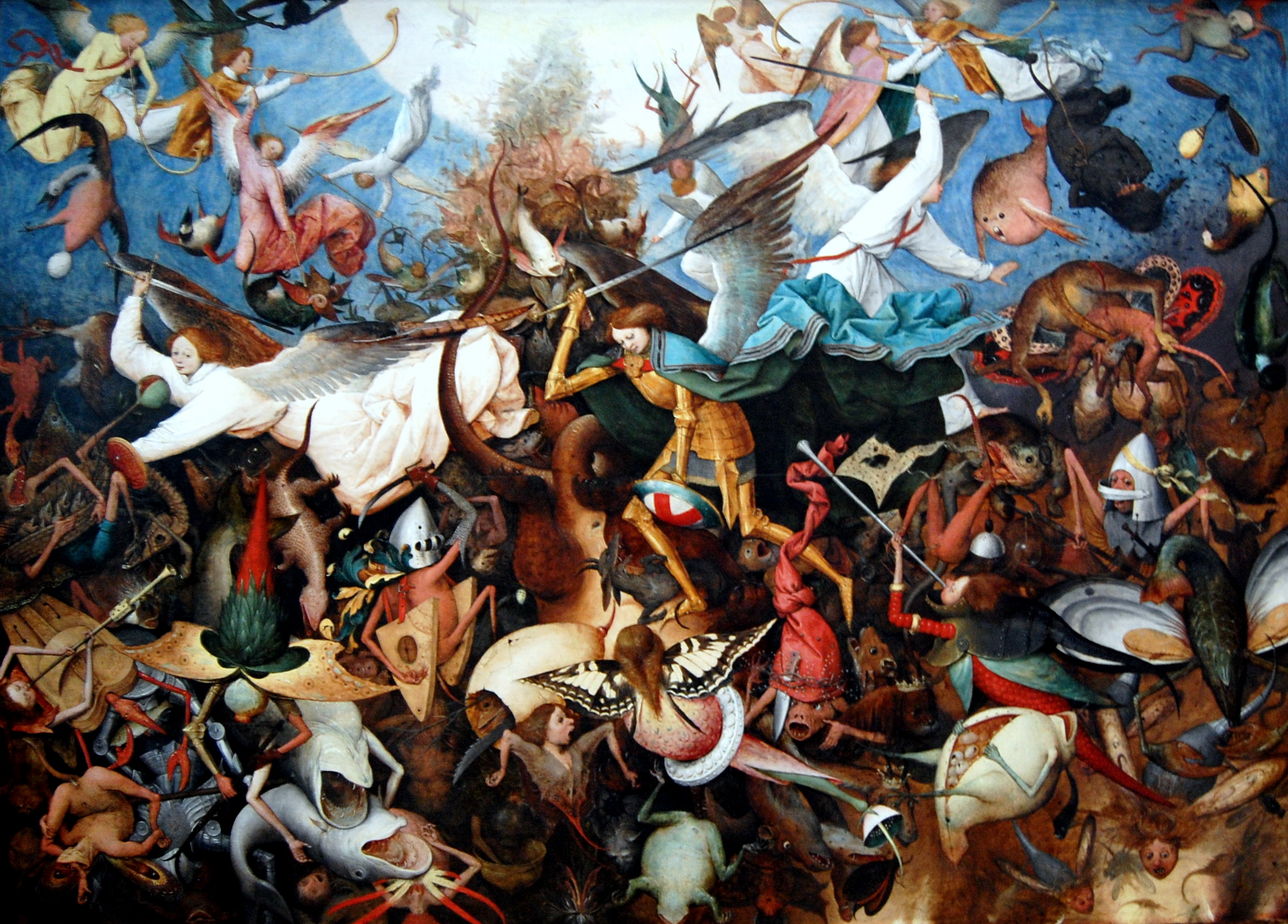 The Fall of the Rebel Angels, Pieter Bruegel il Vecchio, 1562, photo by loungerie on Flickr